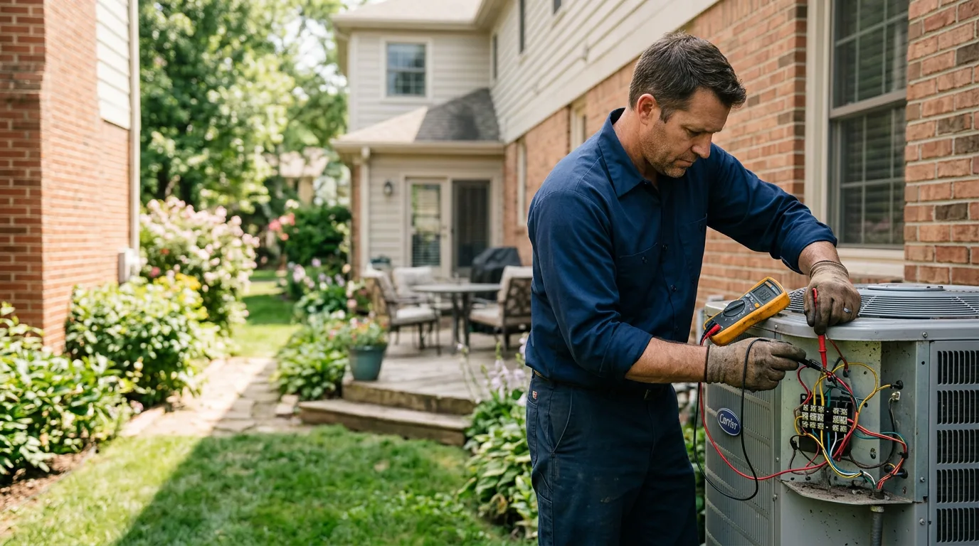 HVAC technician working near Las Vegas, NV